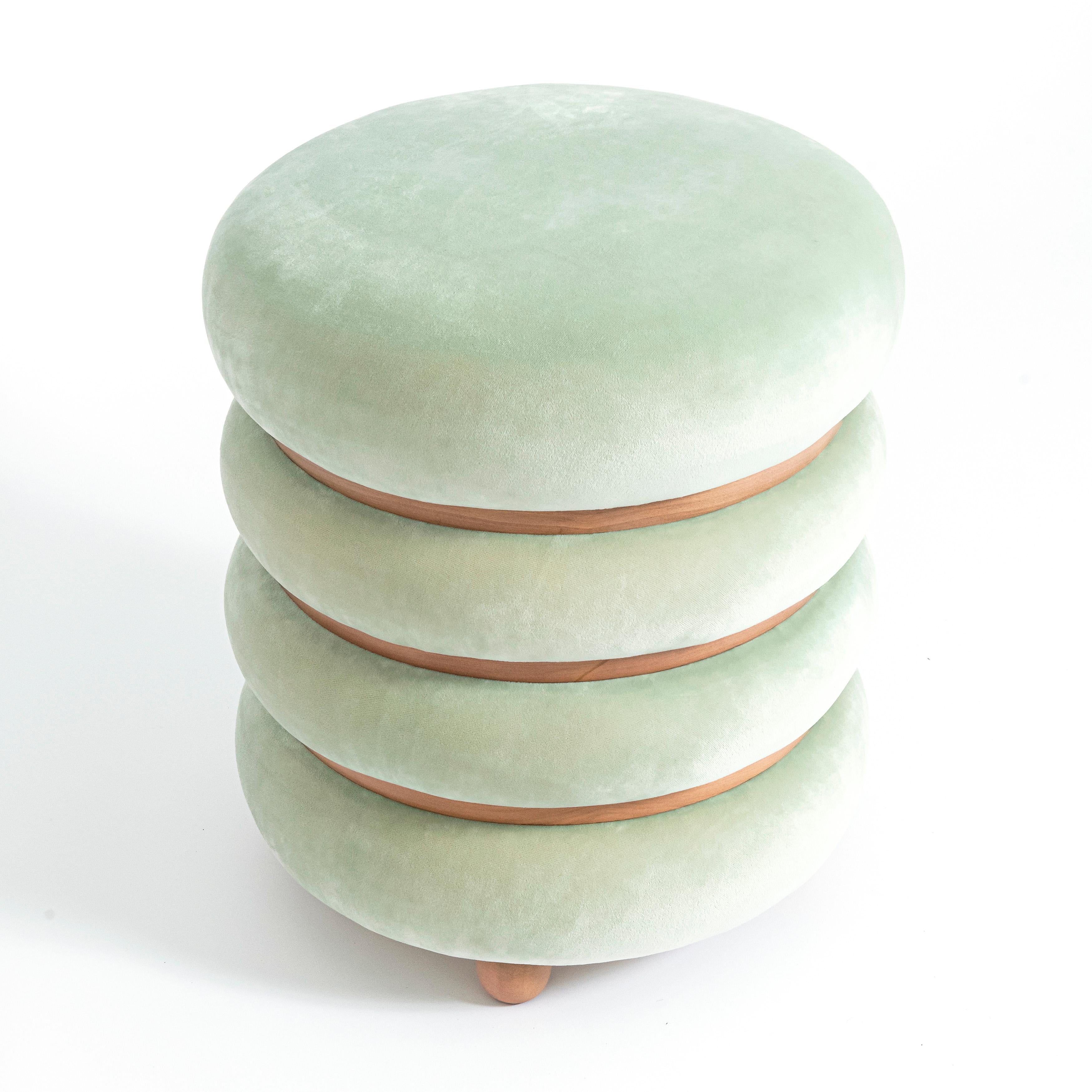 Moderne Tabouret Macaron conçu par Daniel Basso et Estudio, Floride, Argentine, 2022 en vente