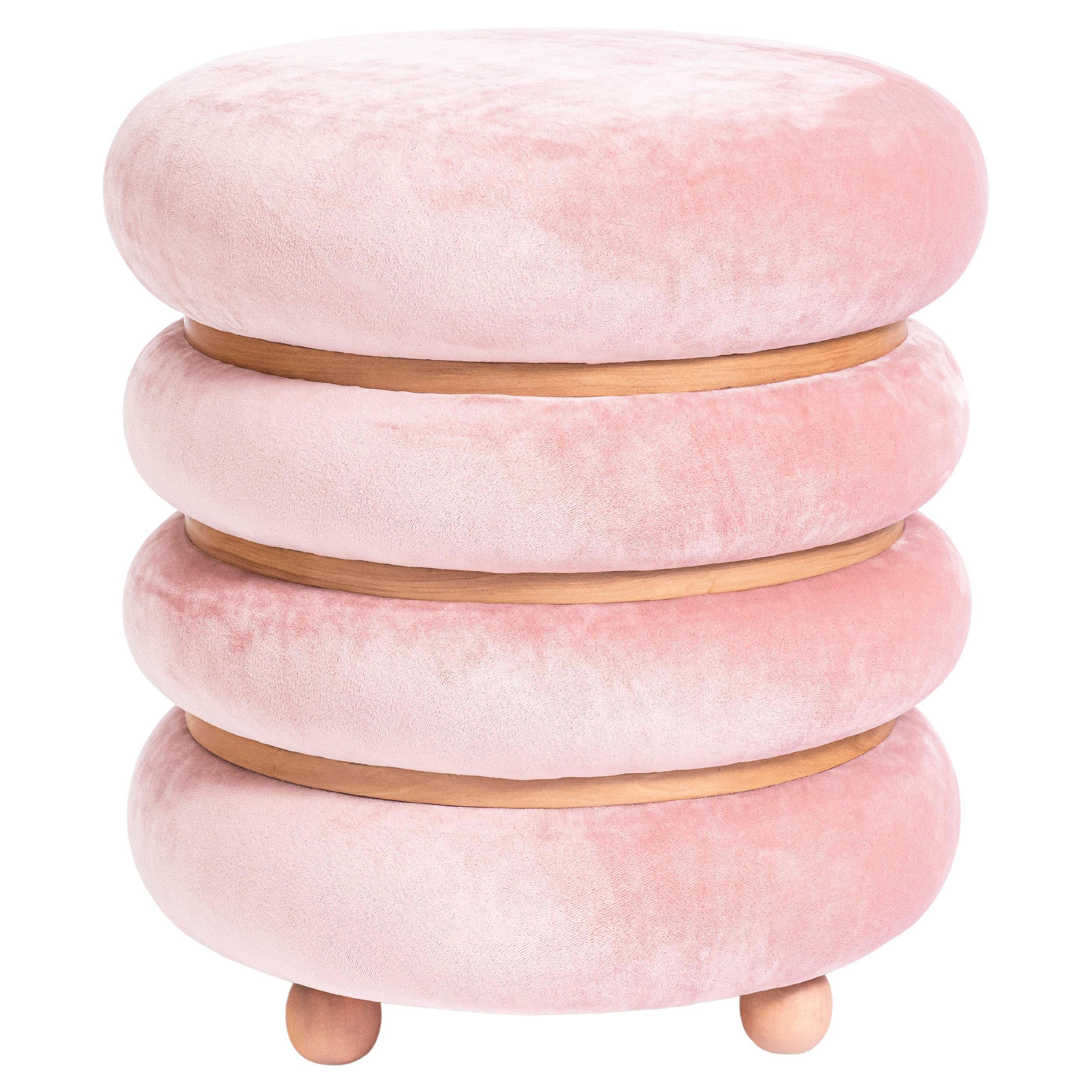 Macaron Hocker, entworfen von Daniel Basso und Estudio Florida, Argentinien, 2022