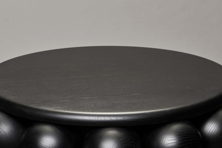 Portuguese Macaroon Coffee Table by Lara Bohinc in Black Stained Wood, in stock For Sale
