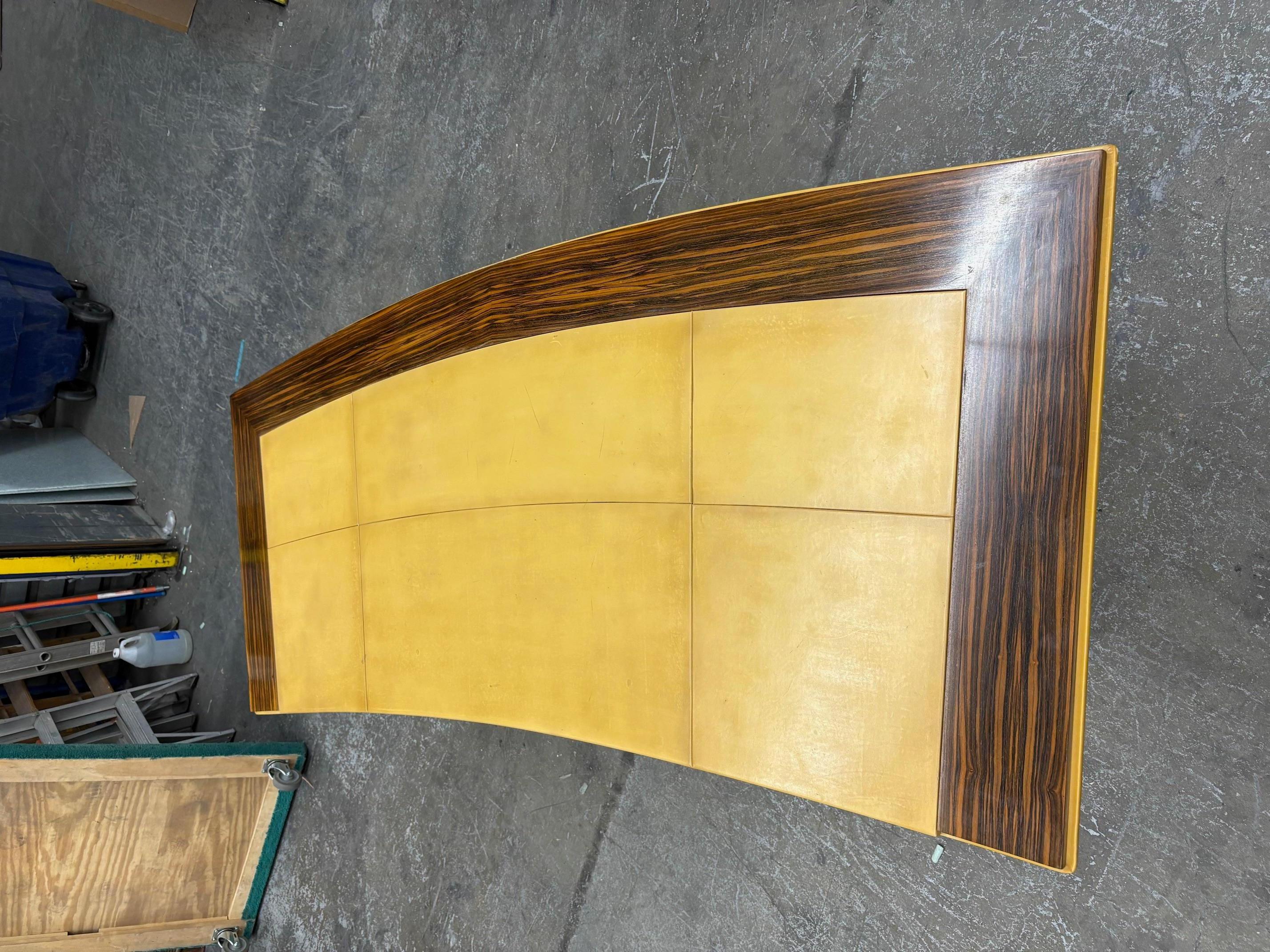 Macassar and Bronze Desk Attributed to Marc Du plantier In Good Condition For Sale In Montreal, QC