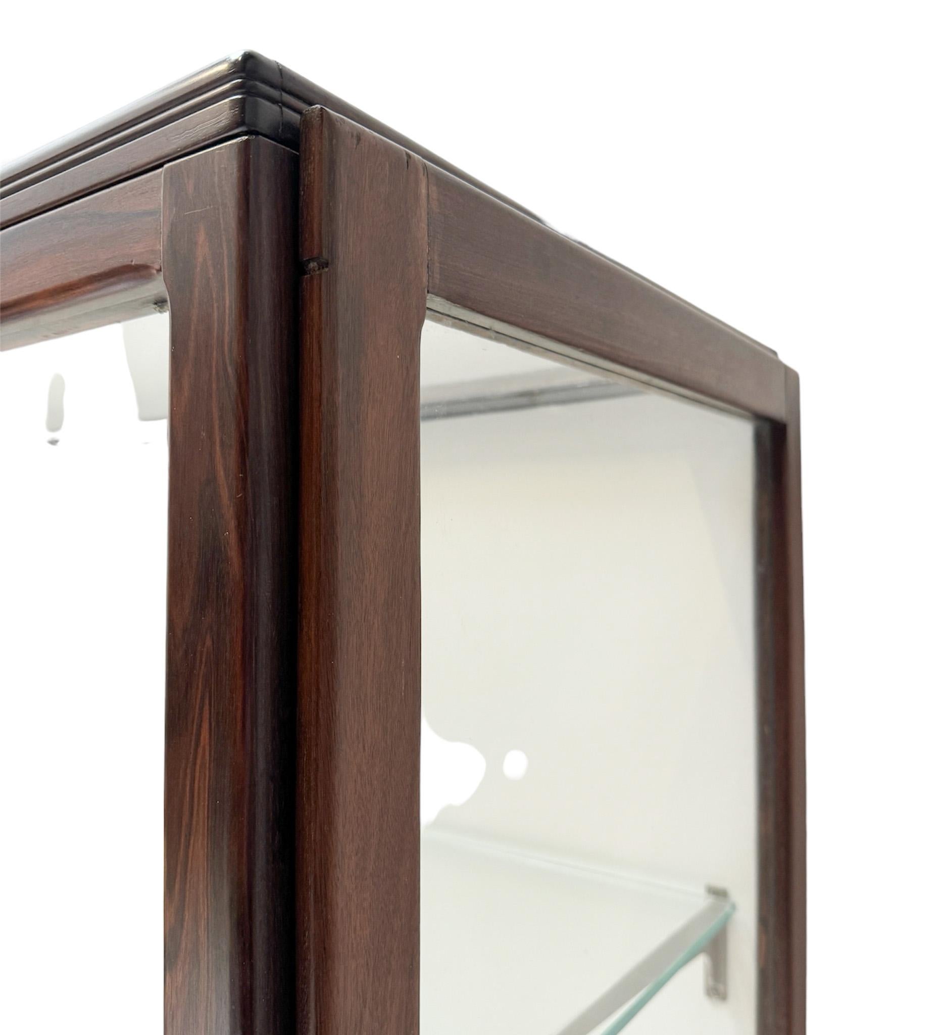 Macassar Art Deco Amsterdamse School Display Cabinet by Napoleon Le Grand, 1920s For Sale 4