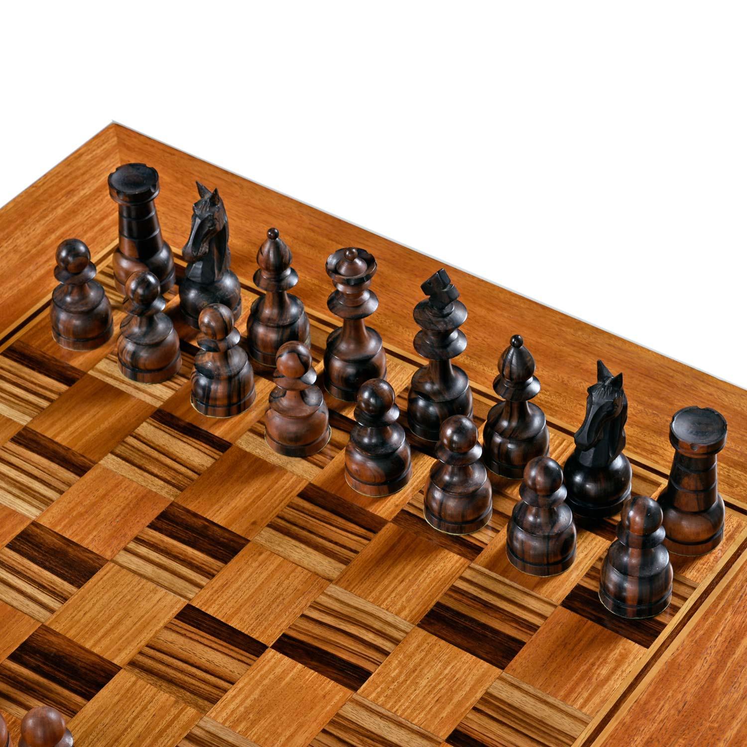 chess table with chairs