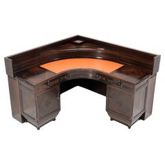 Macassar Ebony Art Deco Amsterdamse School Desk by Daniel van Dorp for Reens