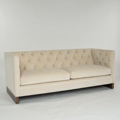 Macassar Ebony Base Tuxedo Sofa