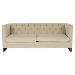 Used Macassar Ebony Base Tuxedo Sofa 