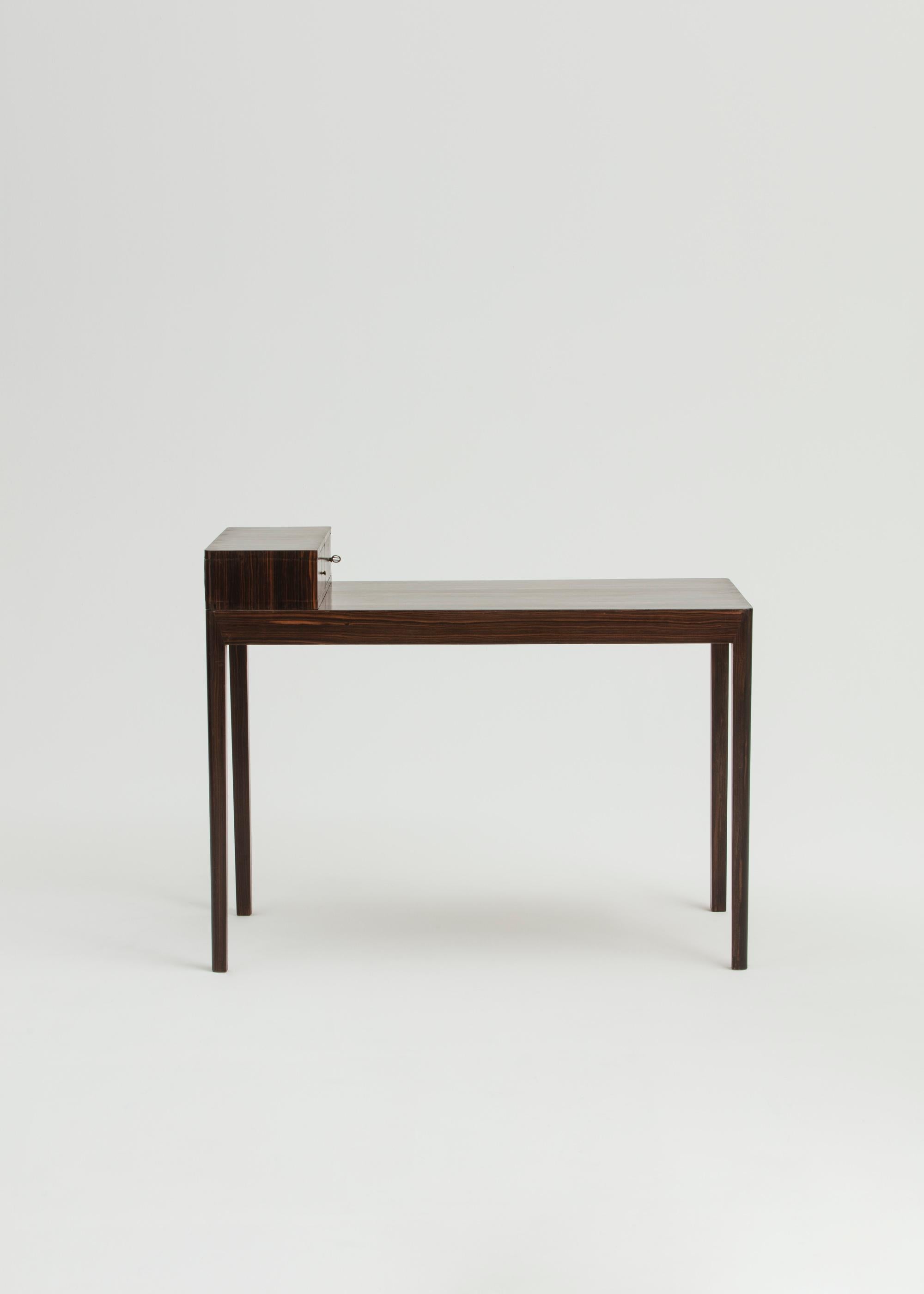 Scandinavian Modern Macassar Ebony Desk by Margareta Köhler For Sale