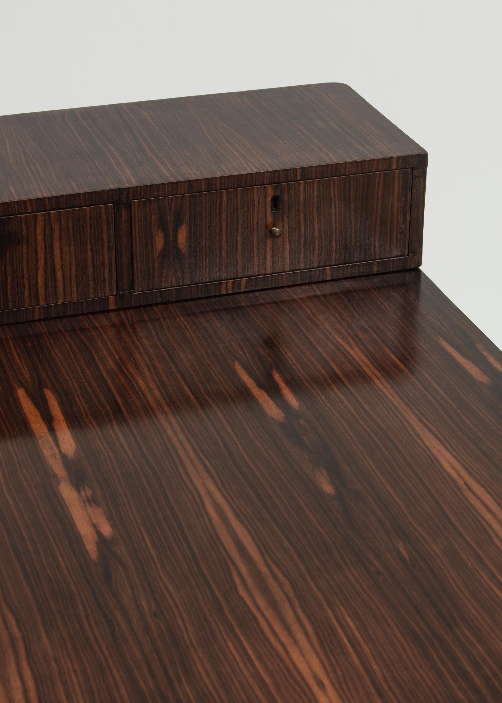 Mid-20th Century Macassar Ebony Desk by Margareta Köhler For Sale