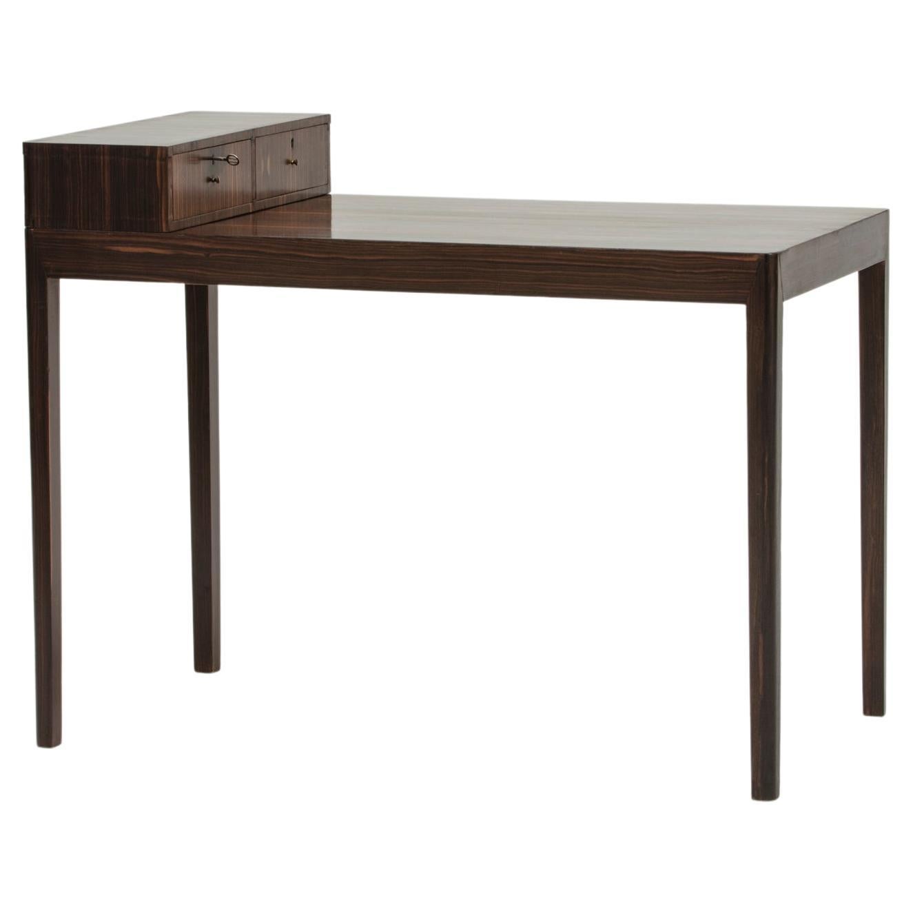 Macassar Ebony Desk by Margareta Köhler For Sale