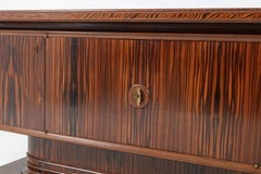 Macassar Ebony Dutch Art Deco Sideboard or Credenza by Gebroeders Reens, 1930s