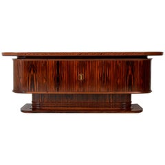 Macassar Ebony Dutch Art Deco Sideboard or Credenza by Gebroeders Reens, 1930s