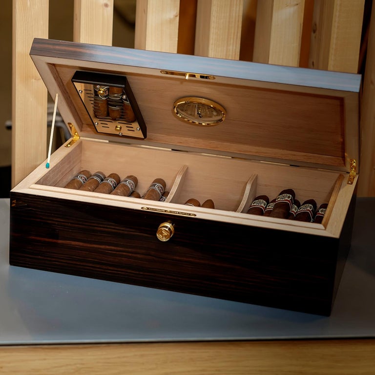 Macassar Ebony Humidor For Sale at 1stDibs