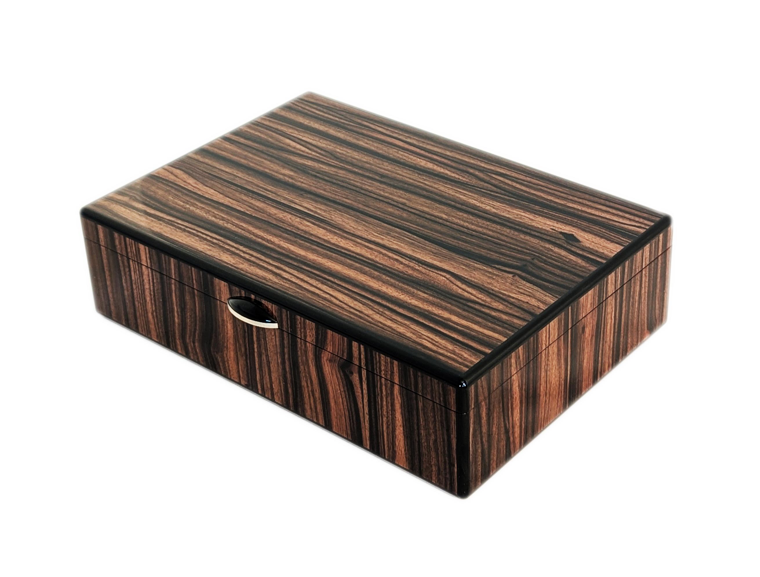 Art Deco Macassar Ebony Keepsake Box - One-of-a-Kind For Sale
