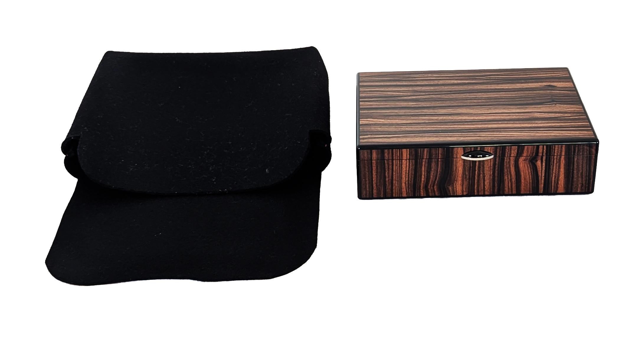 Macassar Ebony Keepsake Box - One-of-a-Kind In New Condition For Sale In Queensland, AU