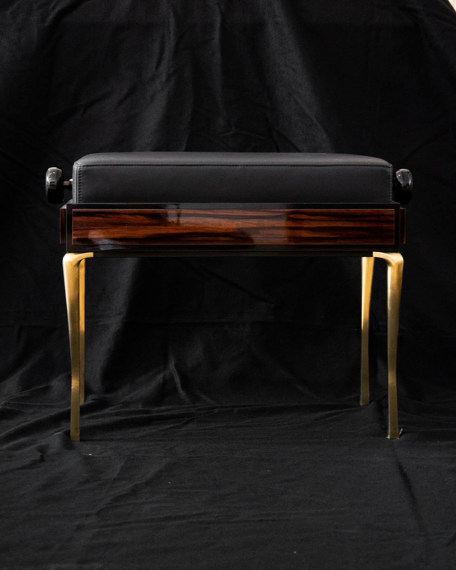 Introducing the world’s first Beautiful Piano Bench. Faced with the challenge of crafting an aesthetically stunning seat to complement the genuinely designed pianos by Poul Henningsen, we set out to create a piece that:

-has a striking and