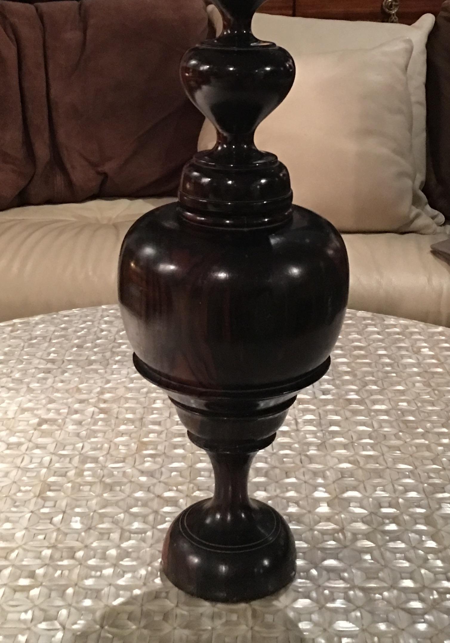 French Macassar Ebony Sculpture, 20th Century For Sale