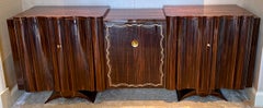Macassar ebony sideboard, stamped "A. De Beyne, Roubaix