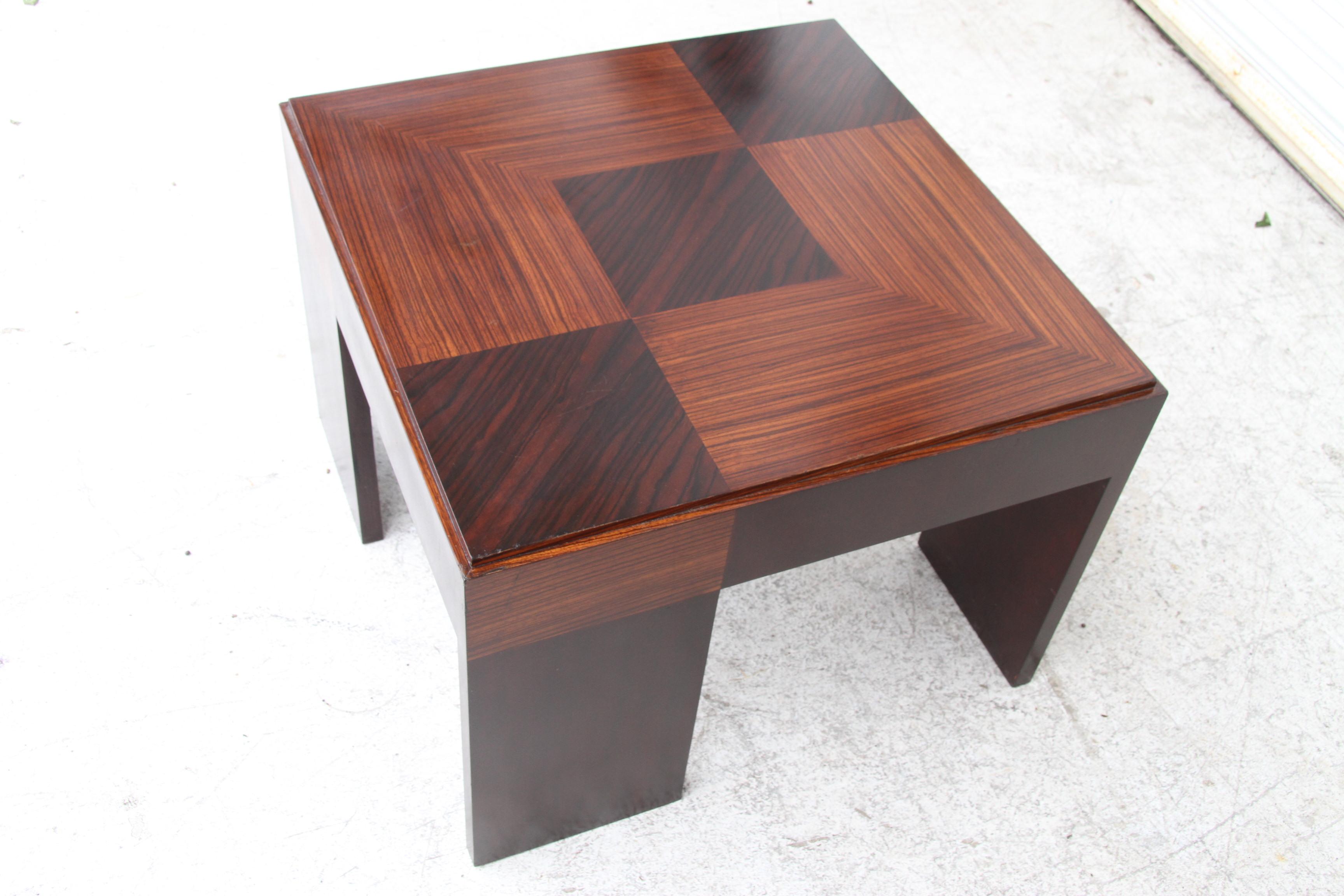 Mid-Century Modern Macassar Ebony Widdicomb Side Table For Sale