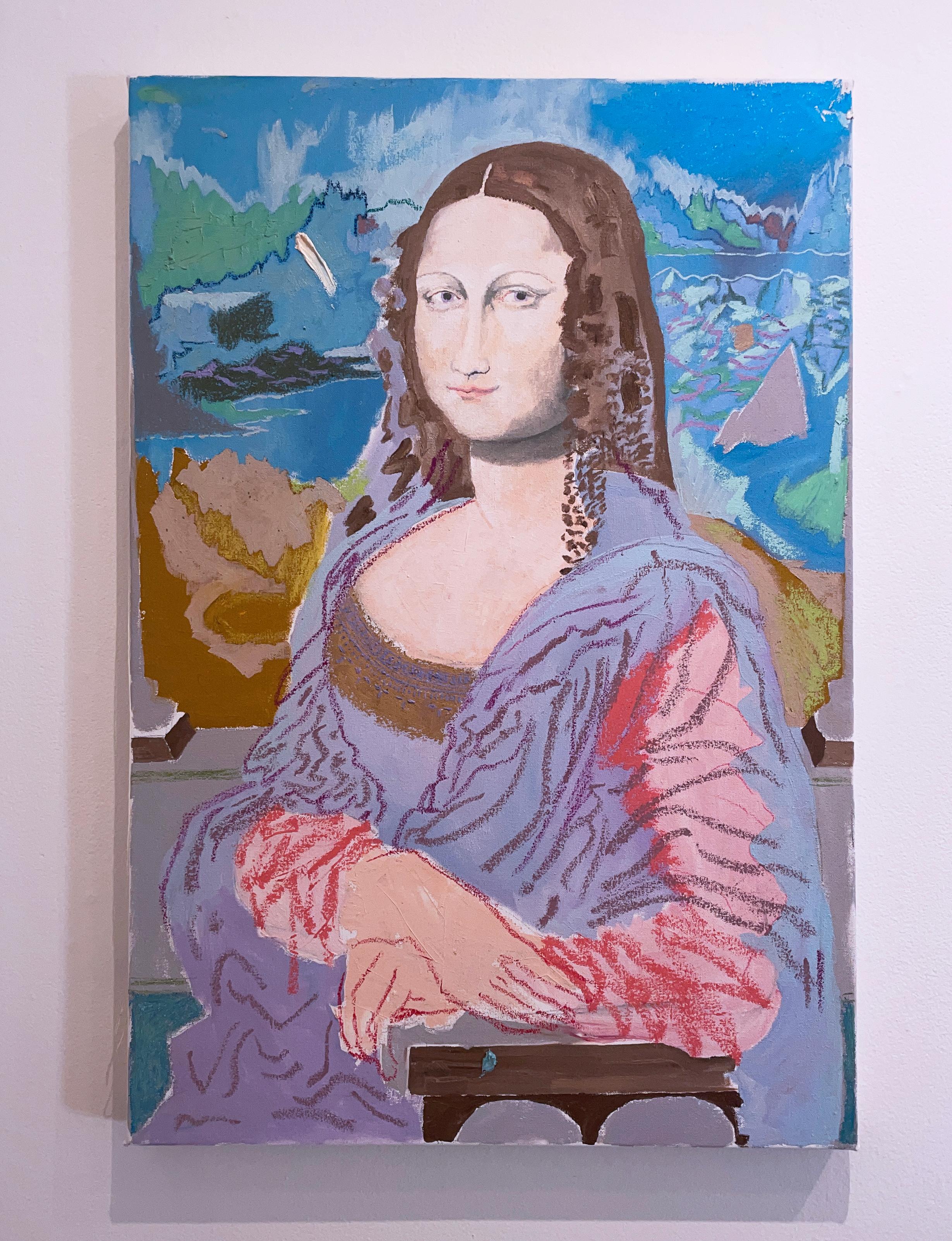 Purple Mona - Painting by Macauley Norman