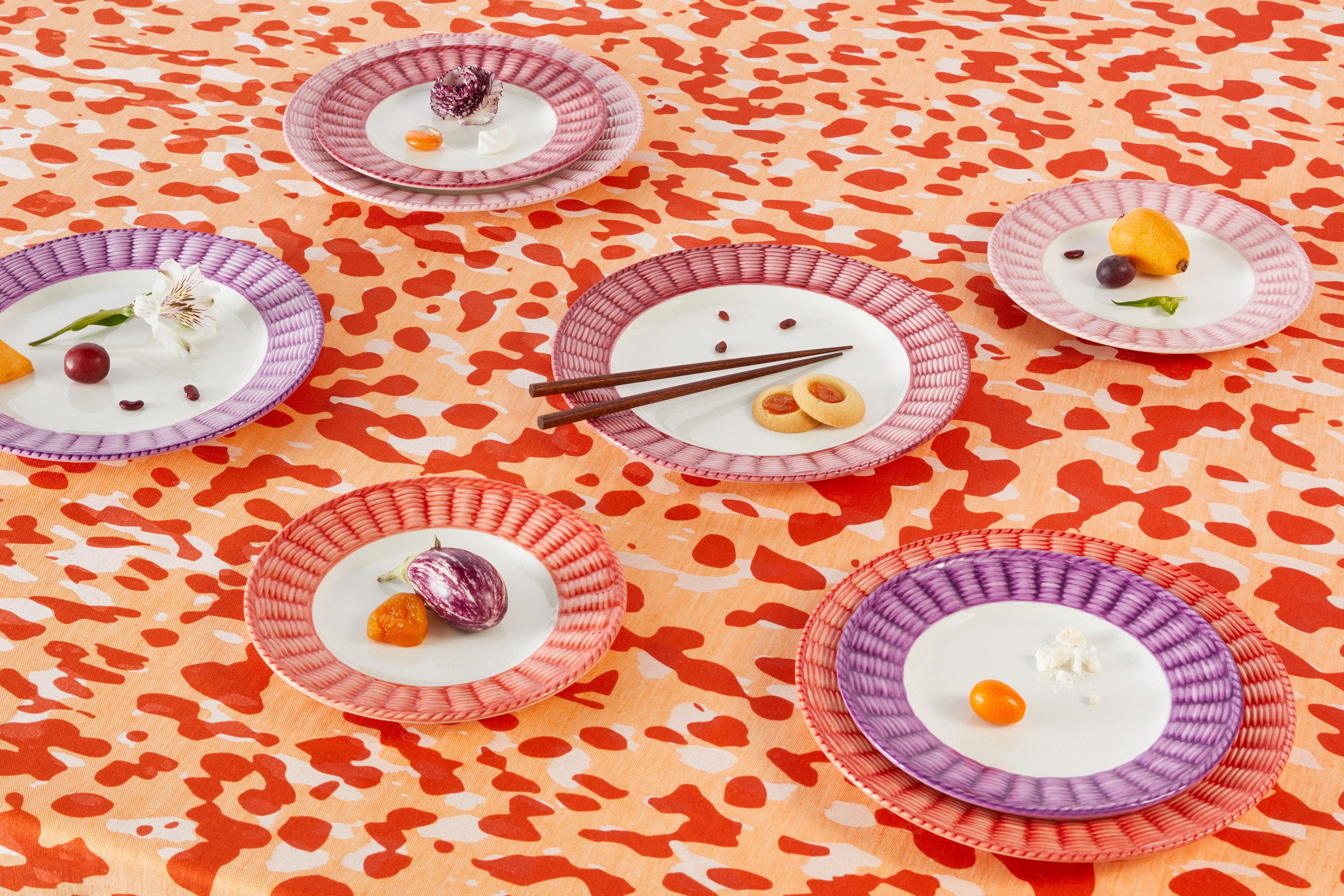 Macchia su Macchia Pumpkin Jacquard Tablecloth by Stories of Italy In New Condition For Sale In Milano, IT