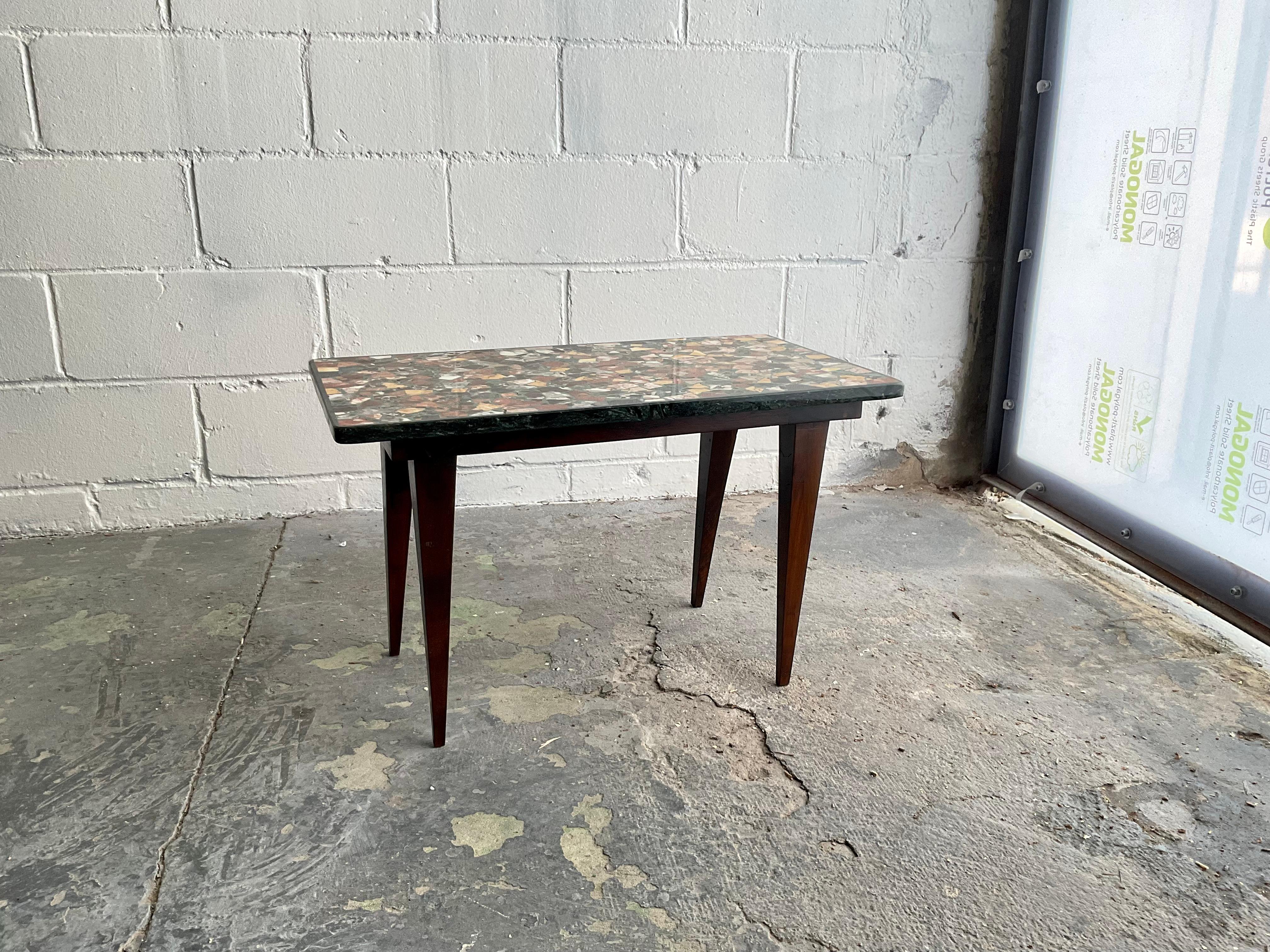 Modern “Macchiaioli” Occasional Table with Terrazzo Top by Montaperto Studios, 2023 For Sale