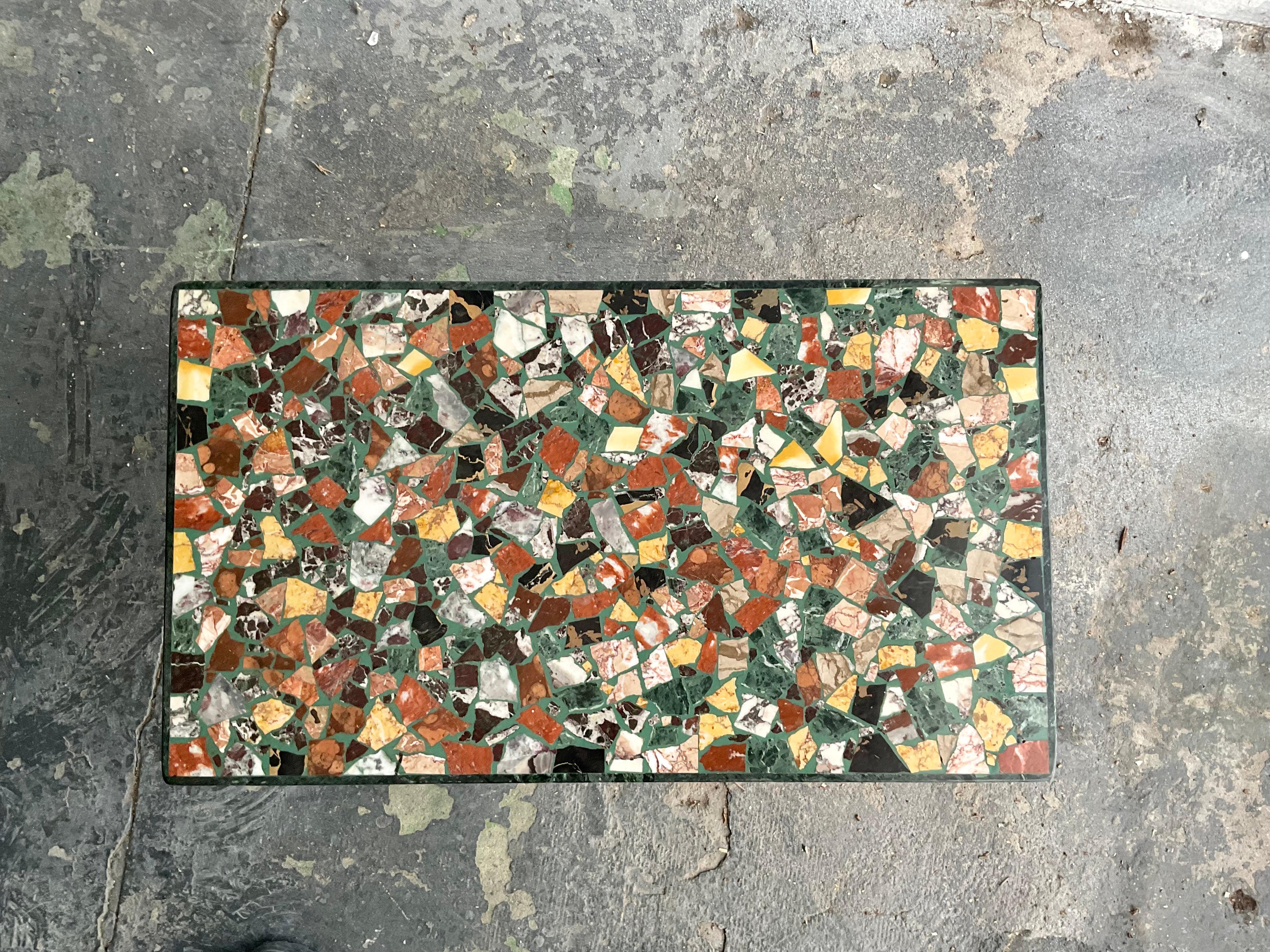 “Macchiaioli” Occasional Table with Terrazzo Top by Montaperto Studios, 2023 In New Condition For Sale In Brooklyn, NY