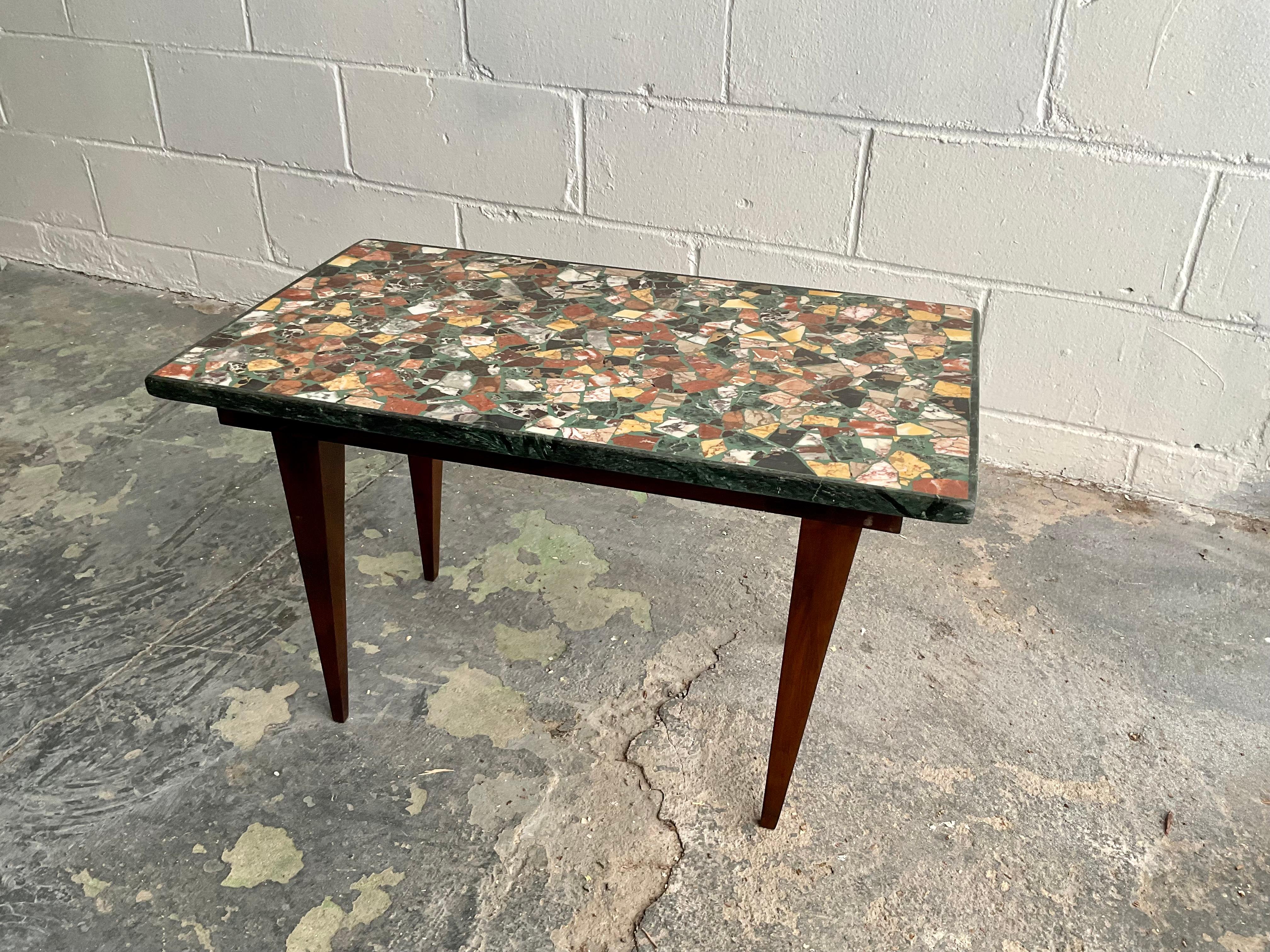 Contemporary “Macchiaioli” Occasional Table with Terrazzo Top by Montaperto Studios, 2023 For Sale