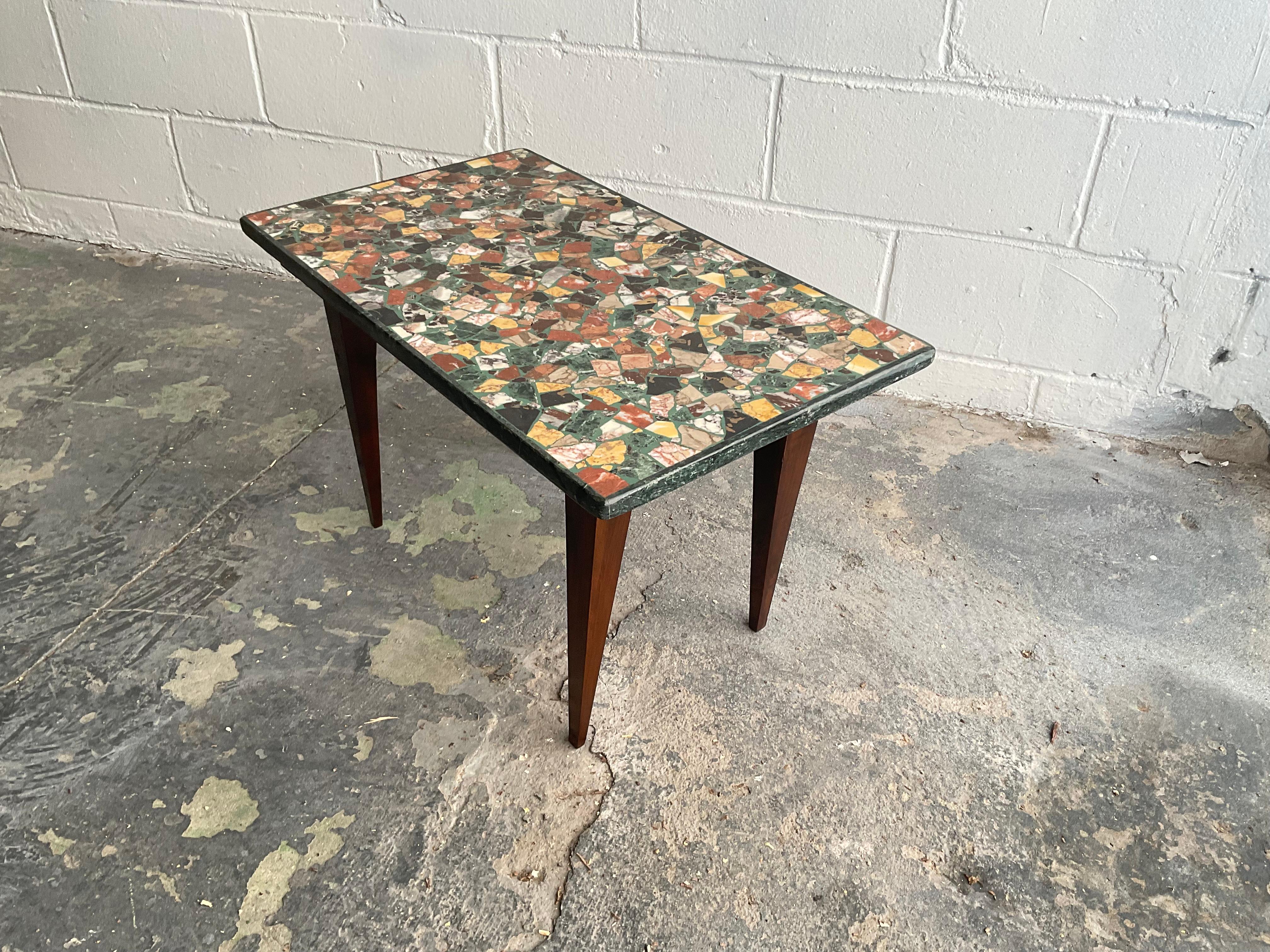 “Macchiaioli” Occasional Table with Terrazzo Top by Montaperto Studios, 2023 For Sale 1