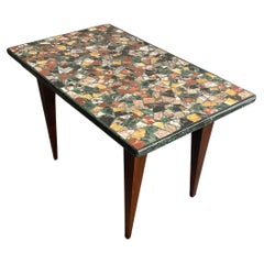 “Macchiaioli” Occasional Table with Terrazzo Top by Montaperto Studios, 2023