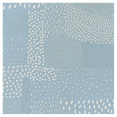 Carta da parati Macchiette Azzurro Pervinca - Collezione Les Petits