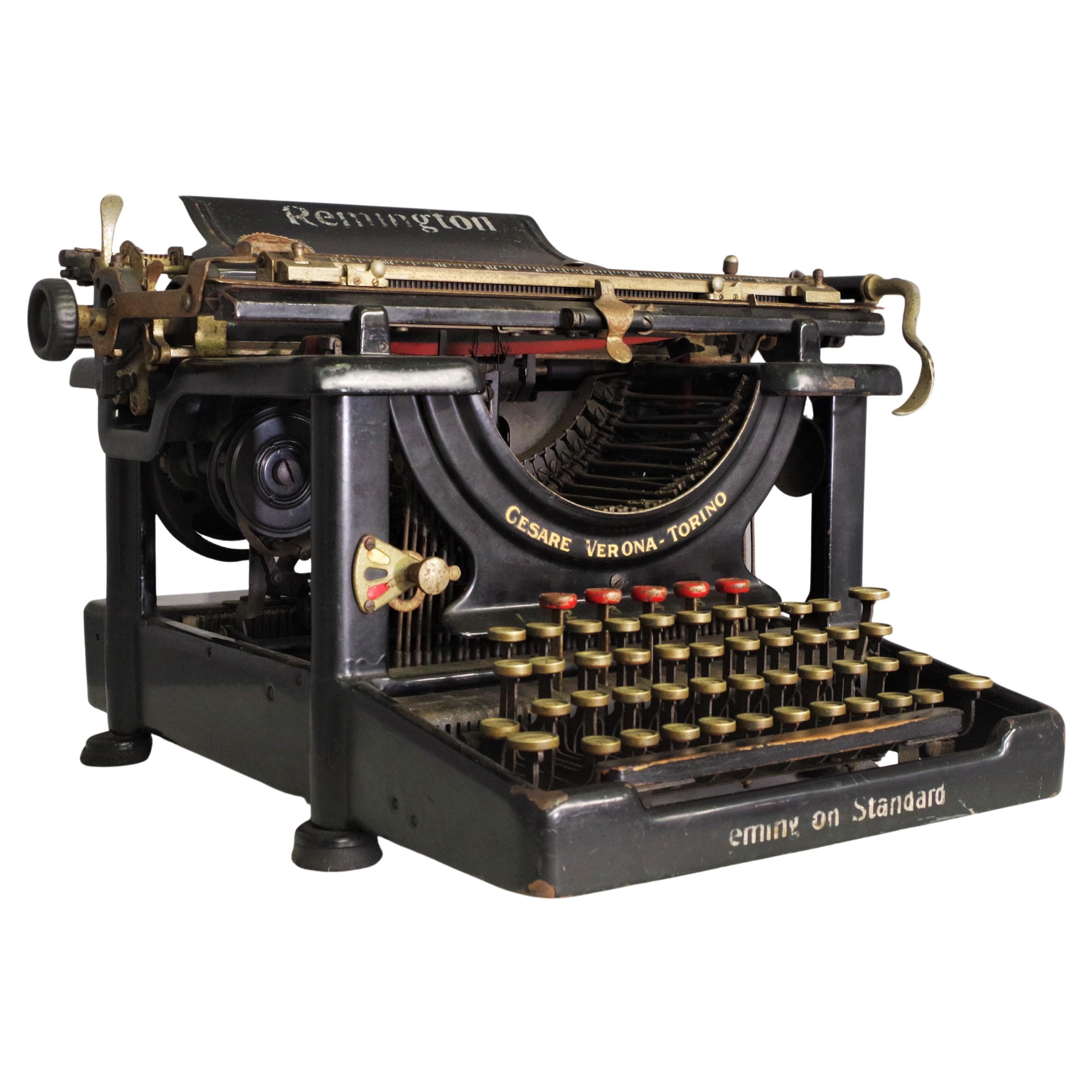 Macchina da scrivere in metallo Remington, 1909 in vendita