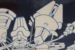 Macchina Inutile 1 Litografia di Renato Volpini, anni '70