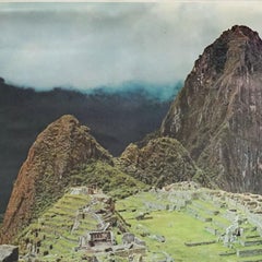 Macchu Picchu Inca City Peru Vintage Photo Poster Rollable Wall Chart