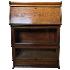 Macey Barrister Bookcase, Desk, Oak, circa 1910 Arts & Crafts