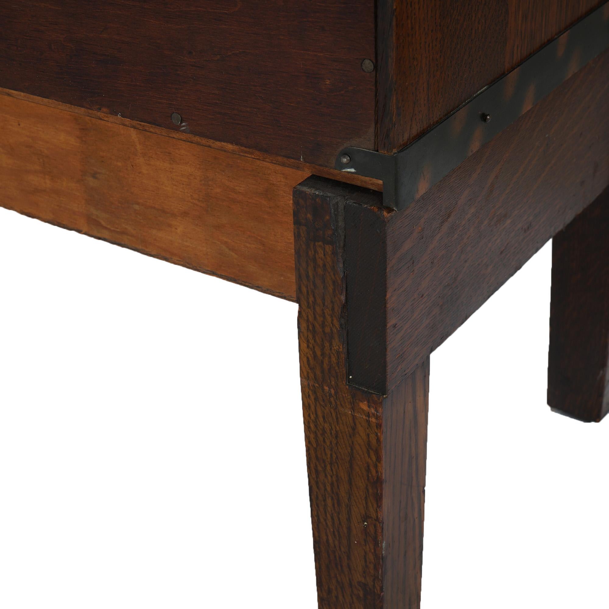 Libreria Macey Mission Arts & Crafts a quattro ripiani in Oak Barrister C1910 in vendita 5