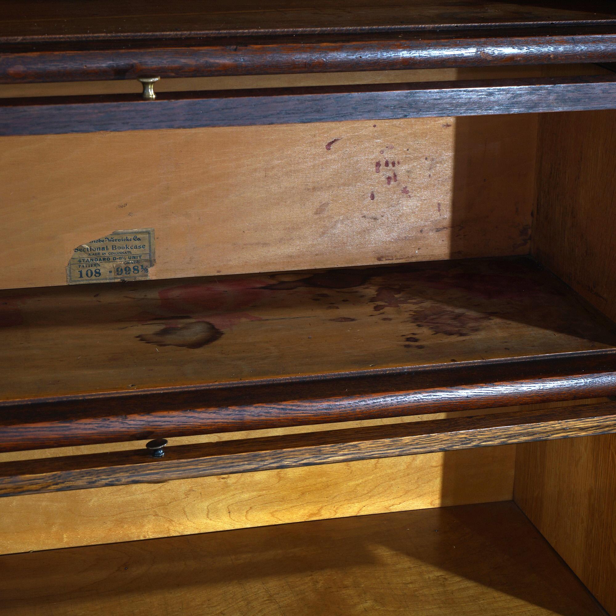 Quercia Libreria Macey Mission Arts & Crafts a quattro ripiani in Oak Barrister C1910 in vendita