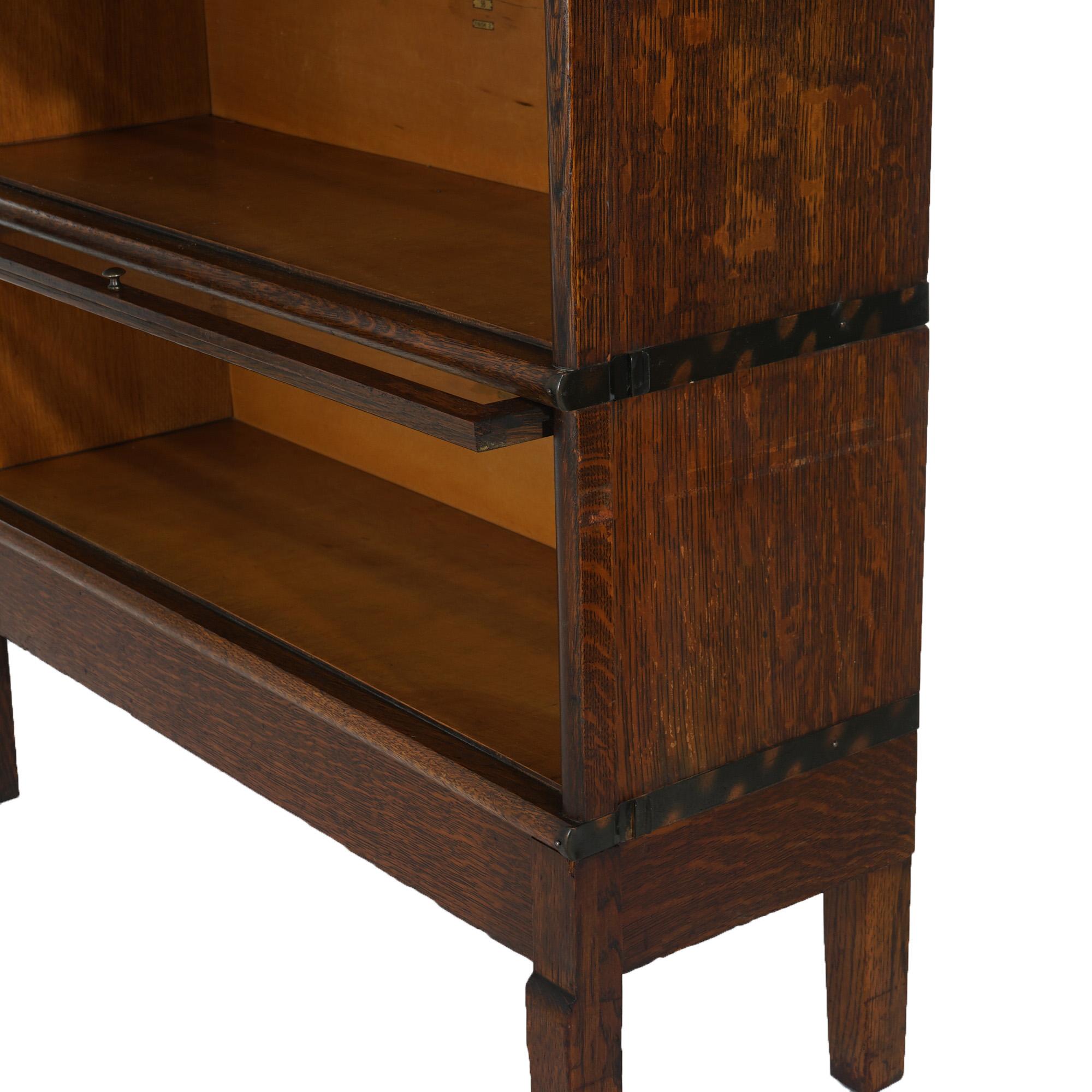 Libreria Macey Mission Arts & Crafts a quattro ripiani in Oak Barrister C1910 in vendita 2