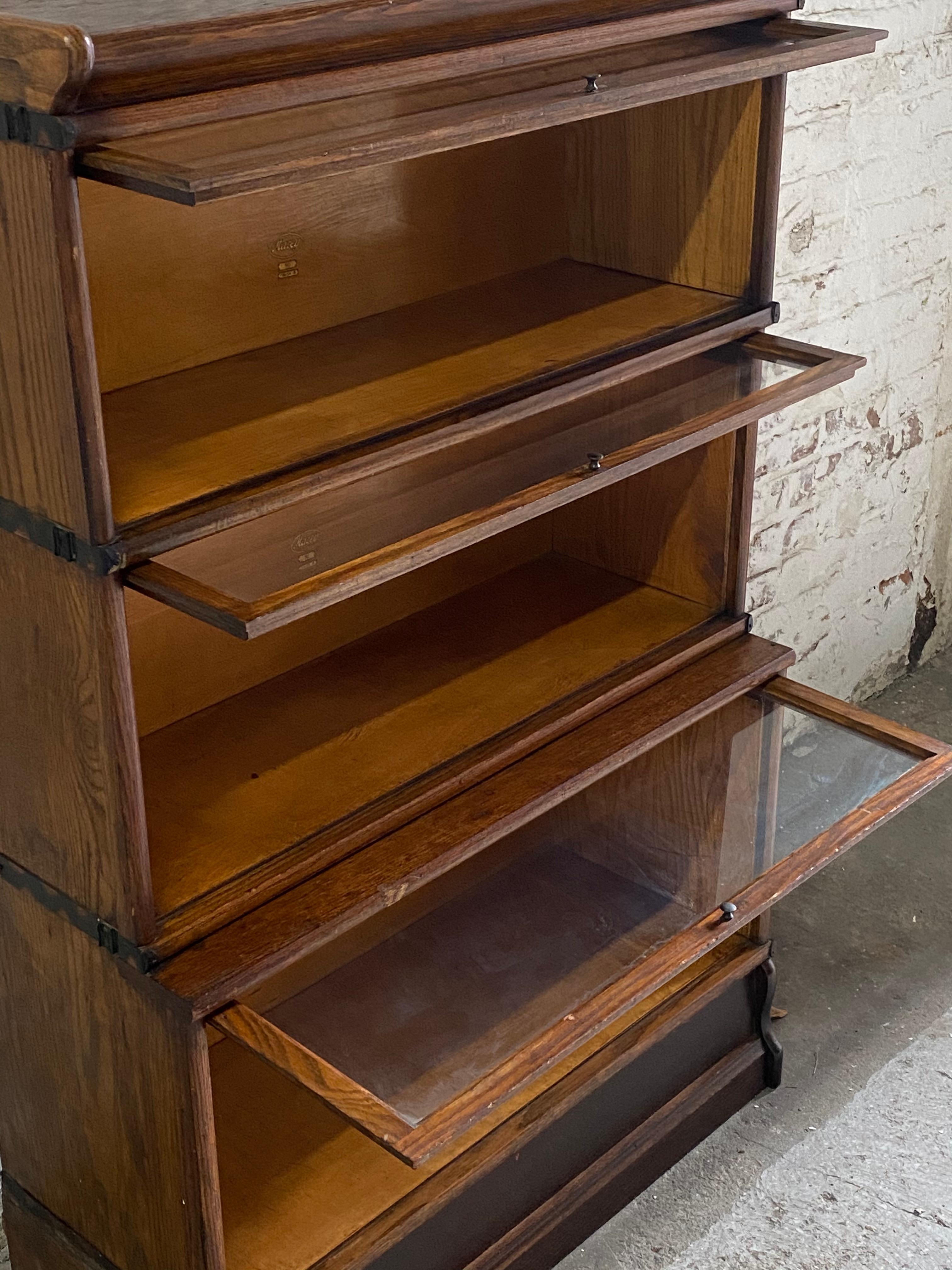 Industrial Macey Three Stack Barrister Bookcase