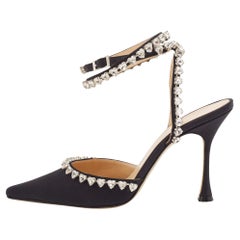 Mach
Mach Black Satin Heart Crystal Embellished Ankle Wrap Pumps Size 38 Mach
Mach Black Satin Heart Crystal Embellished Ankle Wrap Pumps Size 38