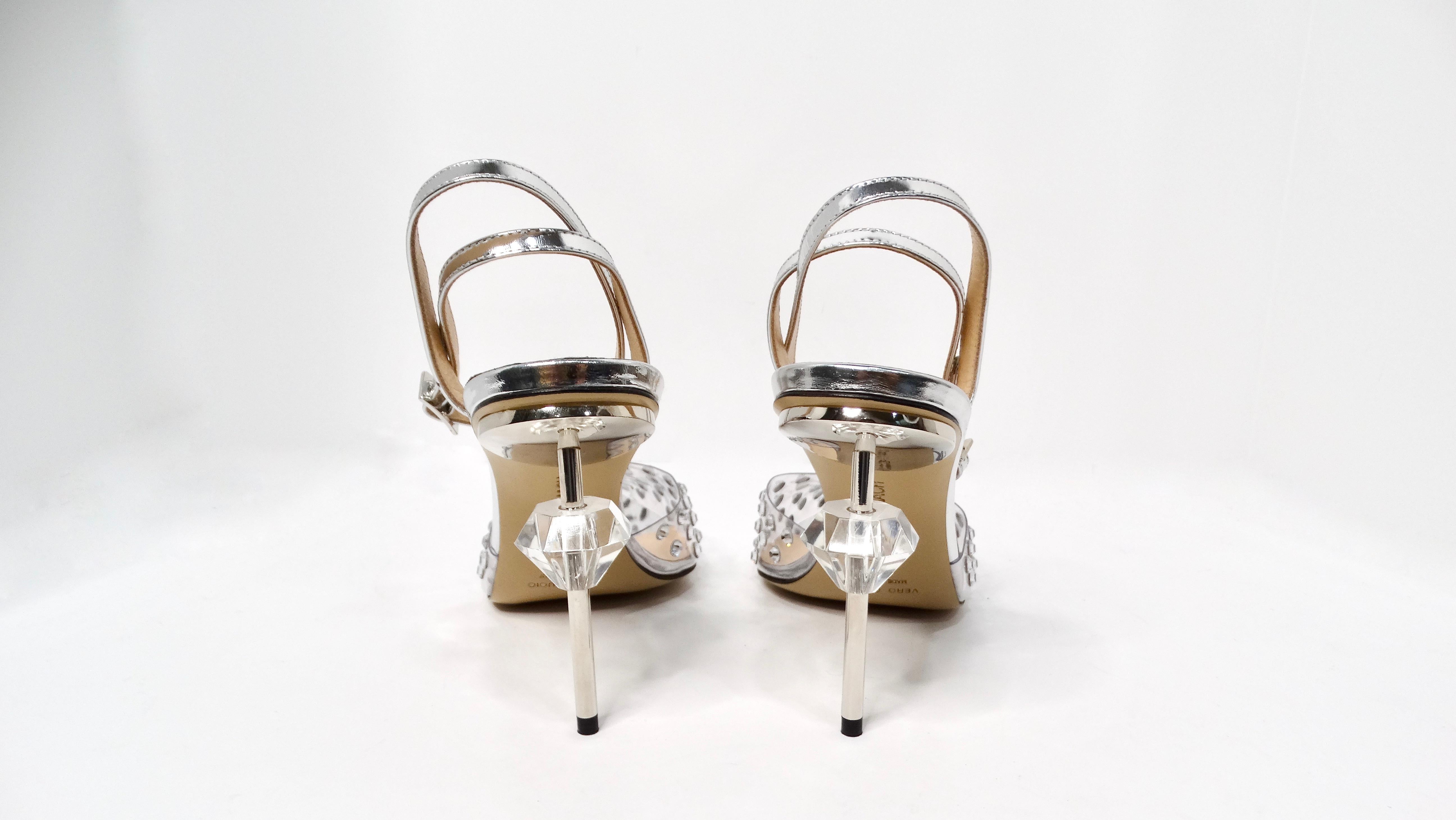 Donna Mach & Mach Pumps a spillo trasparenti impreziosite da cristalli in vendita