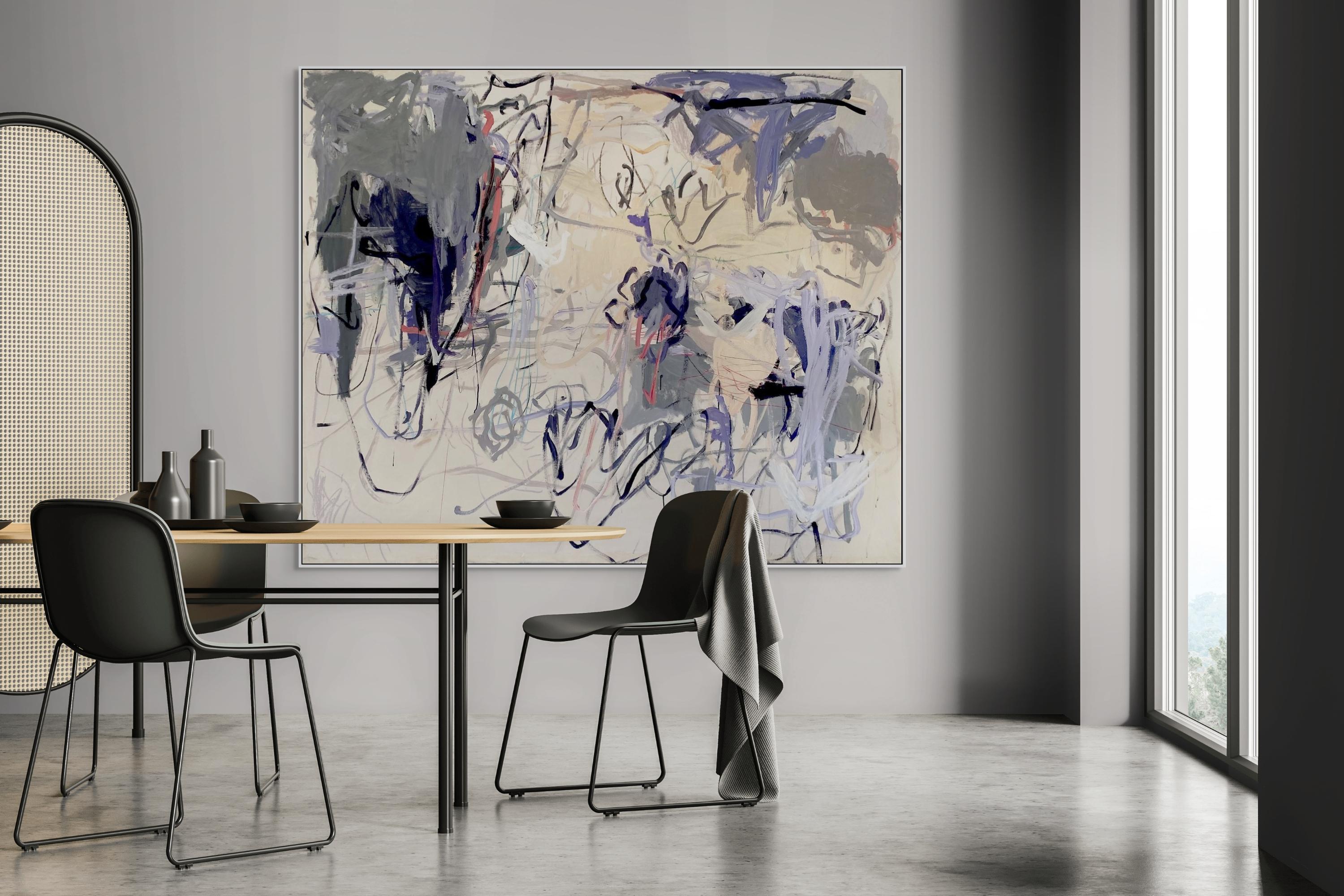Fiel a los remolinos y remolinos (Pintura abstracta) - Painting Abstracto de Macha Poynder