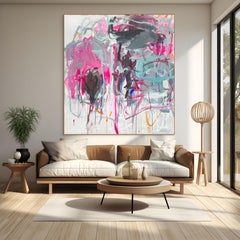 Flower Beach (Abstract Painting)