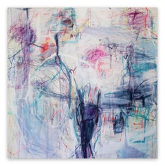 He Was Saying Don't Give Up (Pintura de expresionismo abstracto)