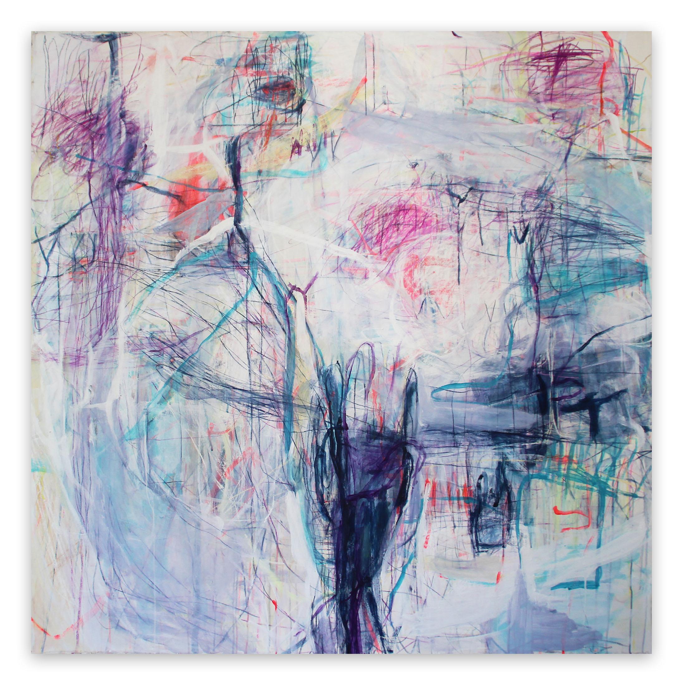 Abstract Painting di Macha Poynder - He stava dicendo di non arrendersi (Pittura astratta)