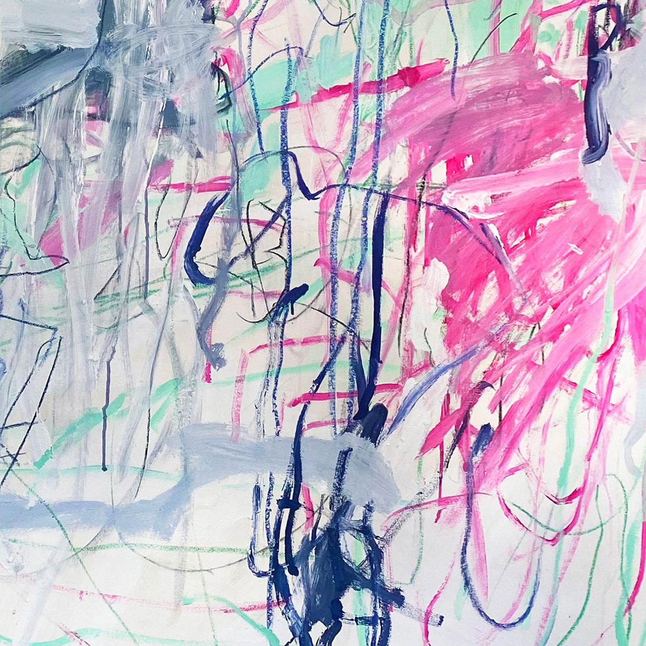 Come è stato reso possibile (Pittura astratta) - Abstract Painting Grigio di Macha Poynder