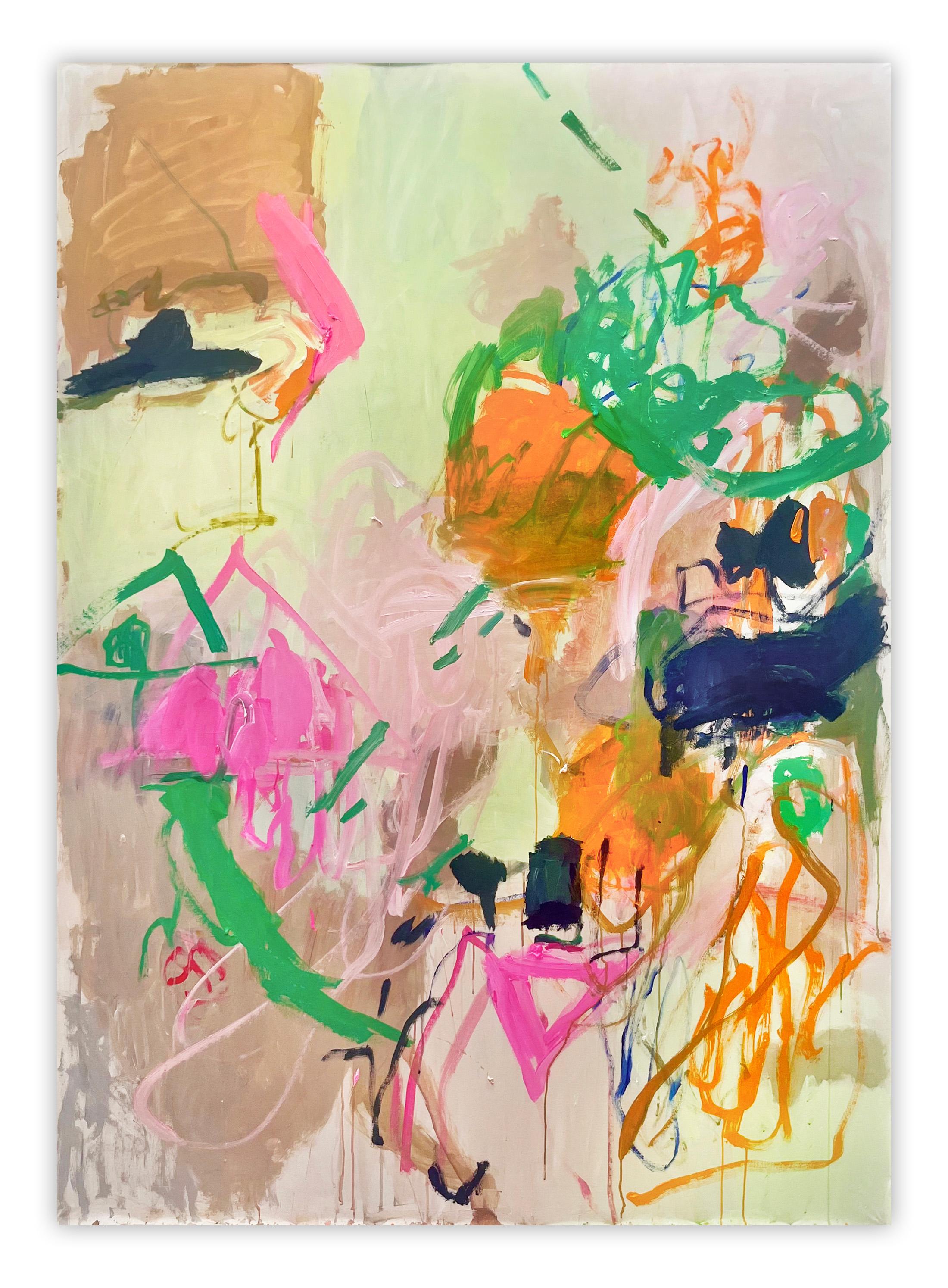Macha Poynder Abstract Painting – Semiramide se promène (Abstrakte Malerei)