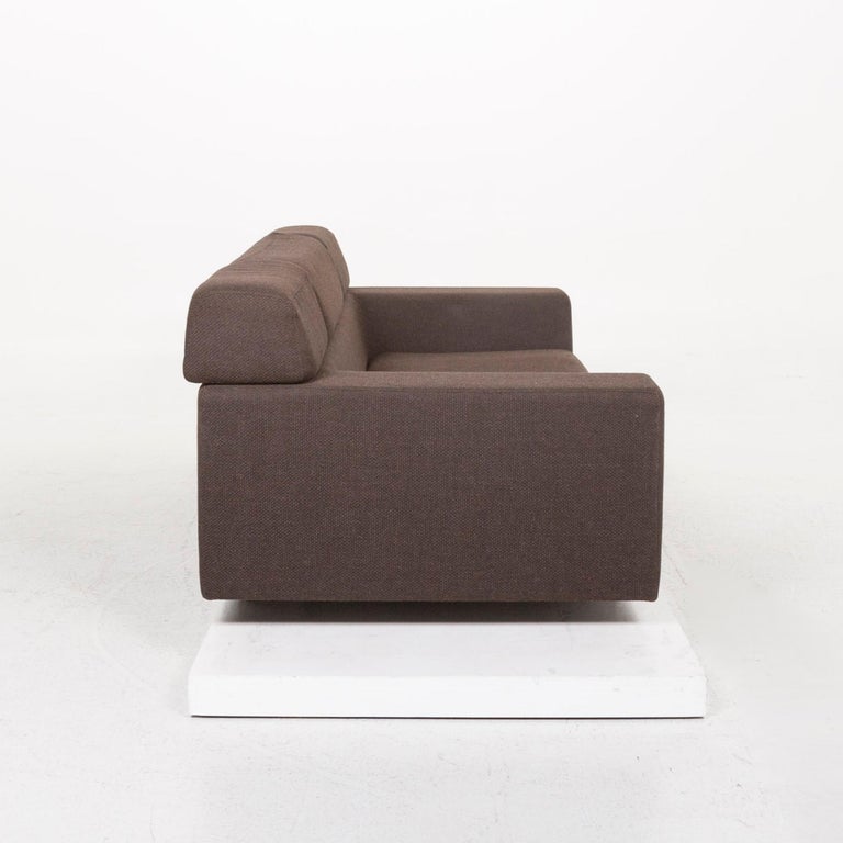 Machalke Black Jack Fabric Sofa Dark Brown Function Couch For Sale at 1stDibs