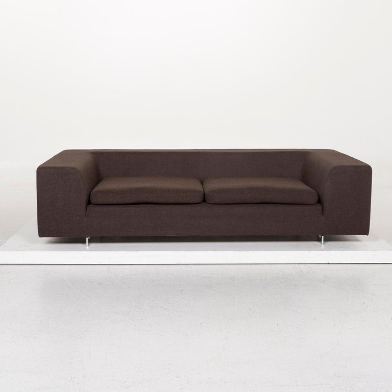 Machalke Black Jack Fabric Sofa Dark Brown Function Couch For Sale at 1stDibs