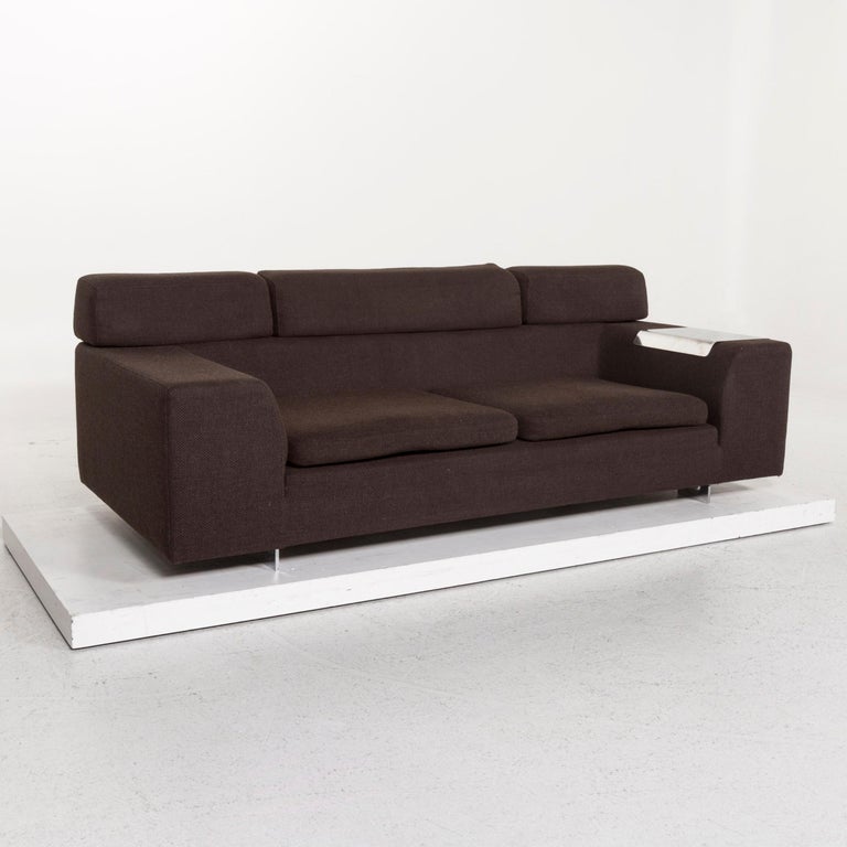 Machalke Black Jack Fabric Sofa Dark Brown Function Couch For Sale at 1stDibs