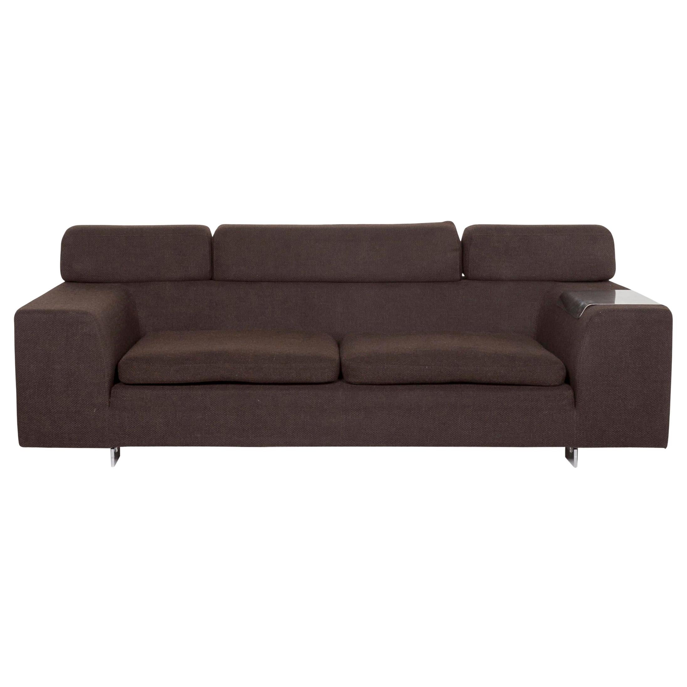 Machalke Black Jack Fabric Sofa Dark Brown Function Couch For Sale at 1stDibs