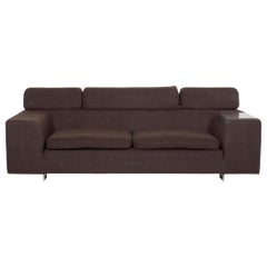 Machalke Black Jack Fabric Sofa Dark Brown Function Couch